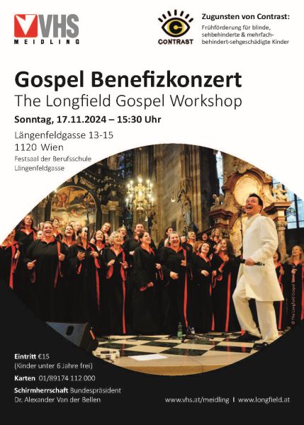 Einladung zum Gospel Benefizkonzert